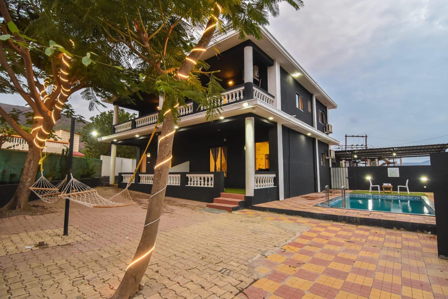 Empyrean Stay Ll 3Bhk Ll Black Horse Villa Ll Ac Ll Private Pool Ll Wifi II Lux Ll Lonavala Luaran gambar