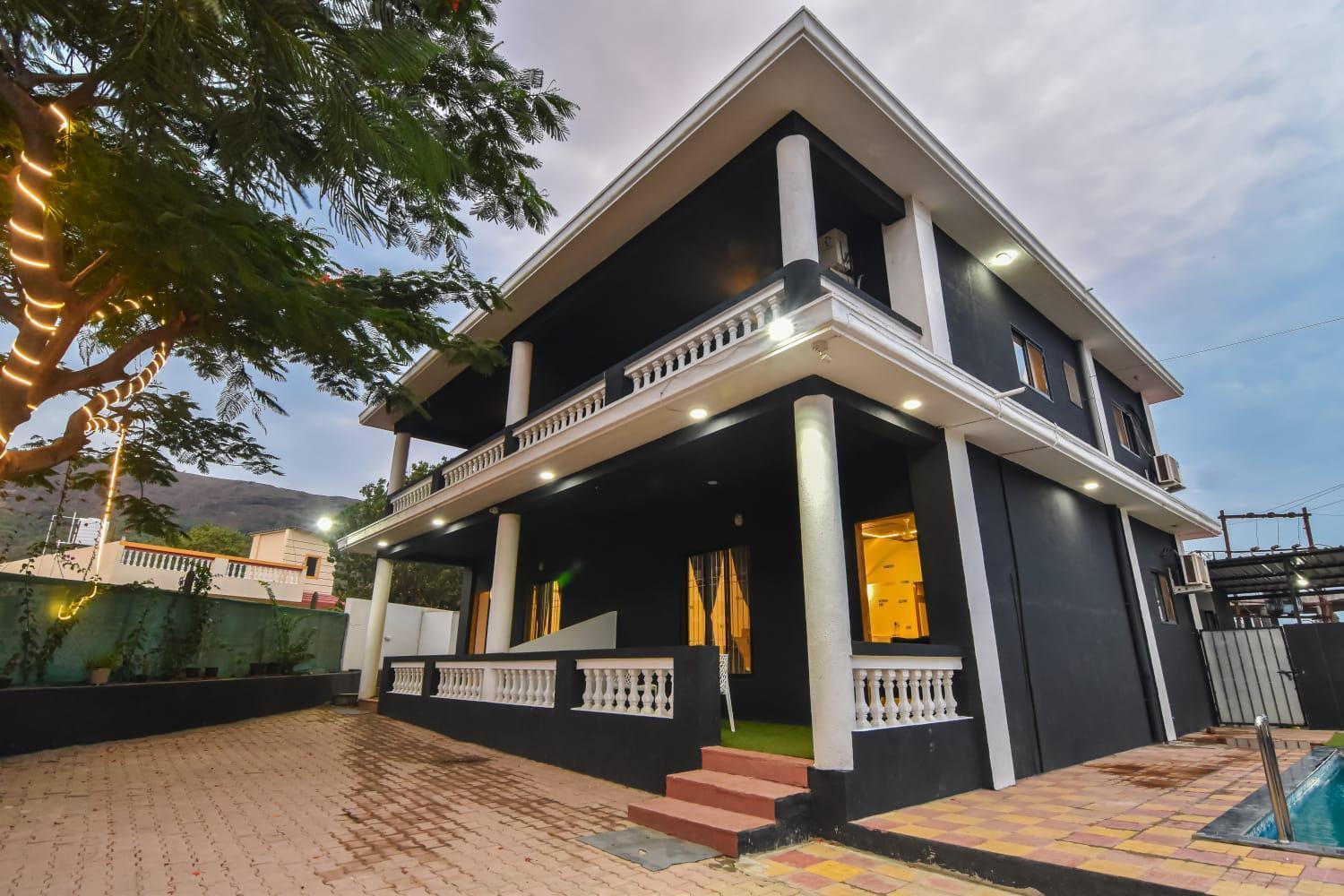 Empyrean Stay Ll 3Bhk Ll Black Horse Villa Ll Ac Ll Private Pool Ll Wifi II Lux Ll Lonavala Luaran gambar